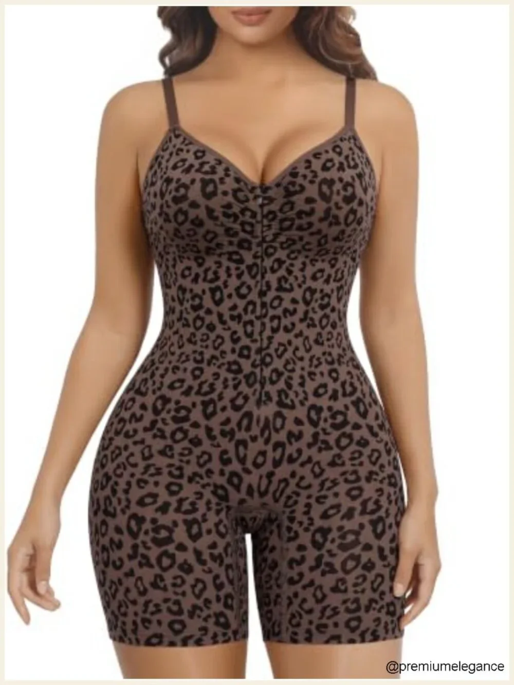 Seamless Zip-Up Shapewear Bodysuit Tummy Control Faja